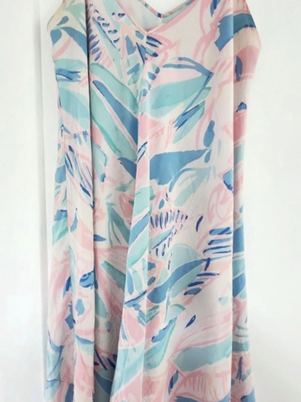 Lilly Pulitzer Abstract Maxi Dress in Pink & Blue Size Small
